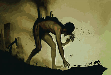 over-sized Homo sapiens