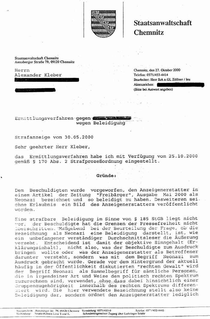 government letter