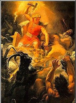 Thor, the thunder god