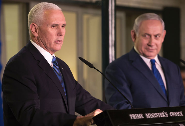 Pence and Netanyahu