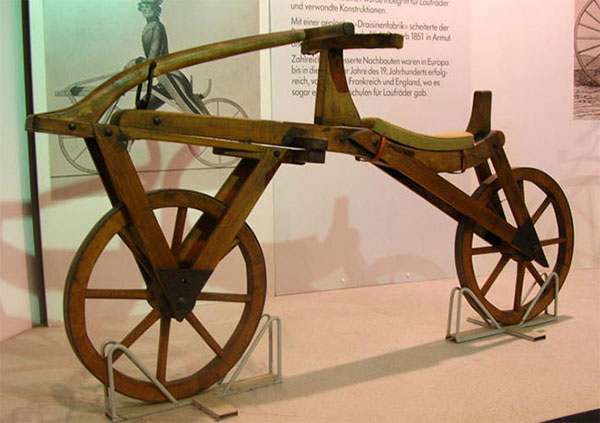 wooden bike