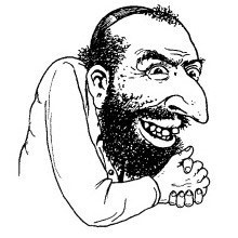 hook-nose caricature
